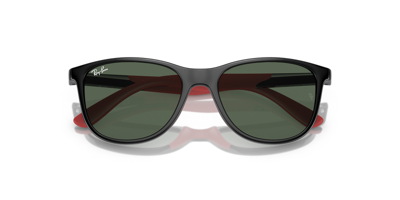 Ray-Ban Junior 0RJ9077S in Black On Red - Side View