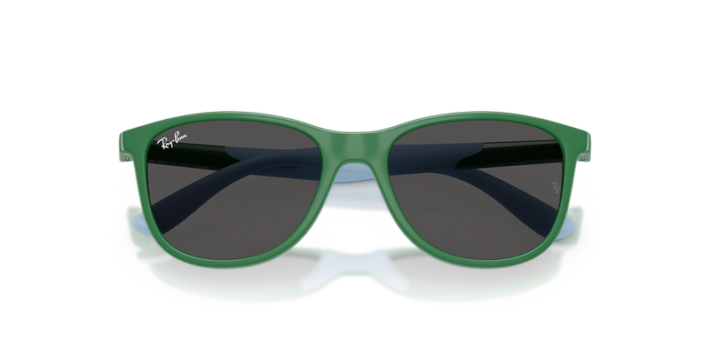 Ray-Ban Junior 0RJ9077S in Green On Rubber Light Blue - Alternate View