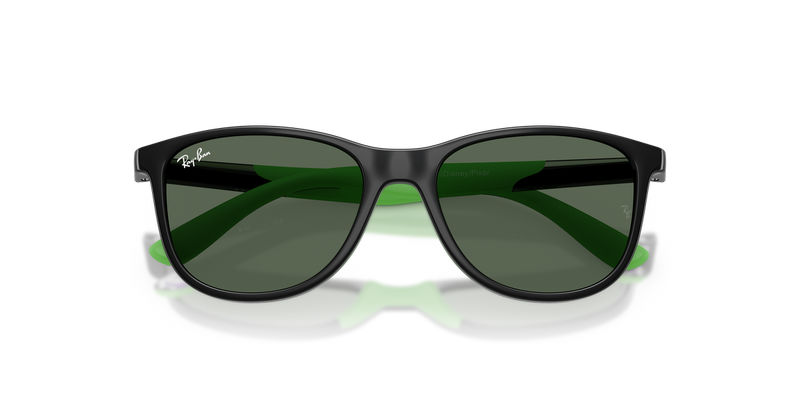 Ray-Ban Junior 0RJ9077S in Black & Rubber Green - Alternate View