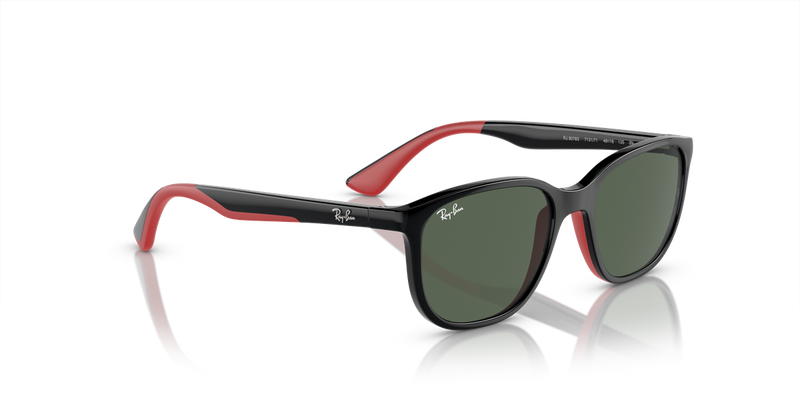 Ray-Ban Junior 0RJ9078S in Black On Red - Alternate View