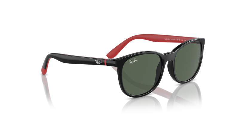 Ray-Ban Junior 0RJ9079S in Black On Red - Alternate View