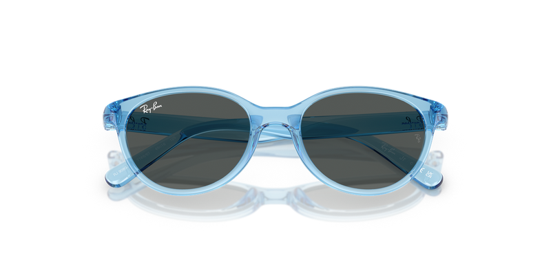 Ray-Ban Junior 0RJ9080SF in Transparent Blue - Side View