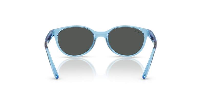 Ray-Ban Junior 0RJ9080SF in Transparent Blue - Temple Detail