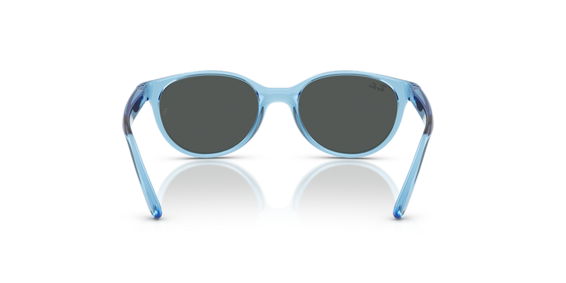 Ray-Ban Junior 0RJ9080S in Transparent Blue - Temple Detail