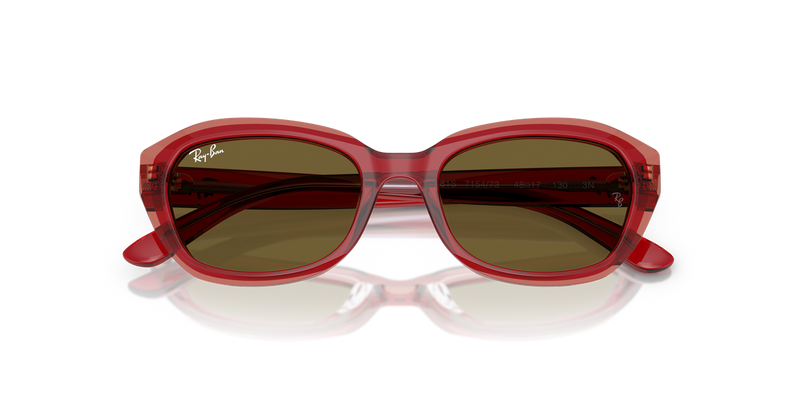 Ray-Ban Junior 0RJ9081S in Top Red & Orange & Light Purple - Alternate View