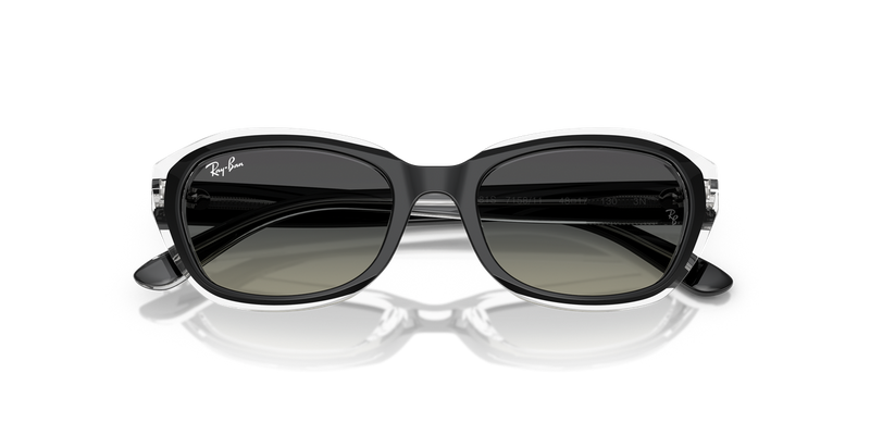 Ray-Ban Junior 0RJ9081S in Black On Transparent - Alternate View
