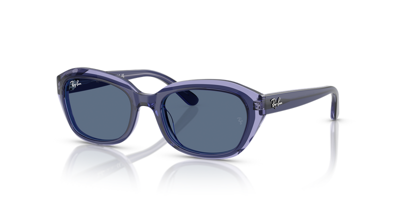 Ray-Ban Junior 0RJ9081S in Top Violet On Transparent Violet - Alternate View