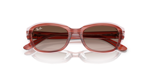 Striped Pink On Transparent Pink / Gradient Brown (717313)