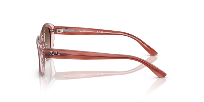 Ray-Ban Junior 0RJ9081S in Striped Pink On Transparent Pink - Alternate View