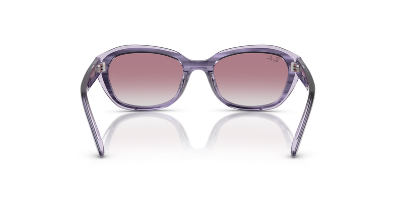 Ray-Ban Junior 0RJ9081S in Striped Violet On Transparent Violet - Alternate View