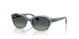 Striped Green On Transparent Green / Gradient Grey (717511)