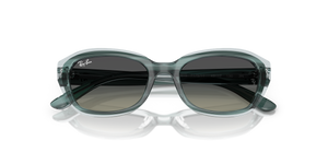 Striped Green On Transparent Green / Gradient Grey (717511)