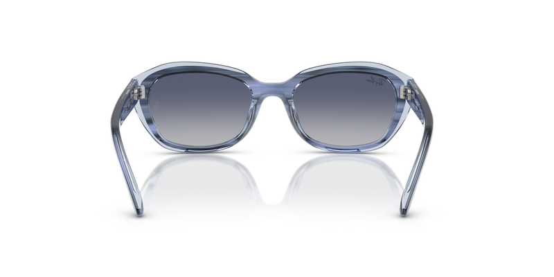 Ray-Ban Junior 0RJ9081S in Striped Blue On Transparent Blue - Alternate View