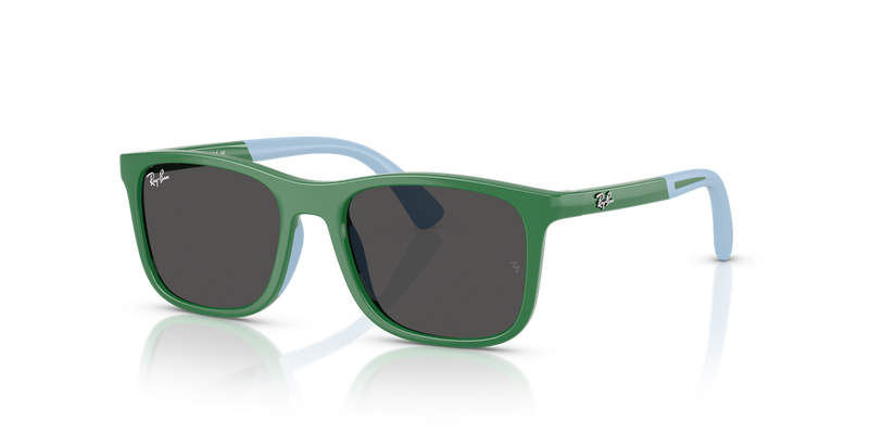Ray-Ban Junior 0RJ9084SF in Green On Rubber Light Blue - Alternate View