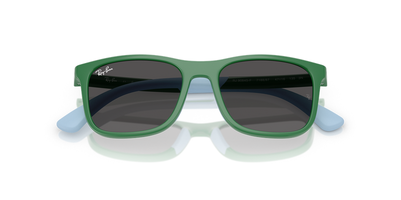 Ray-Ban Junior 0RJ9084SF in Green On Rubber Light Blue - Alternate View