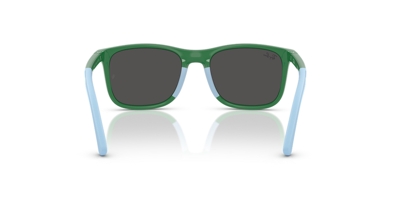 Ray-Ban Junior 0RJ9084SF in Green On Rubber Light Blue - Alternate View