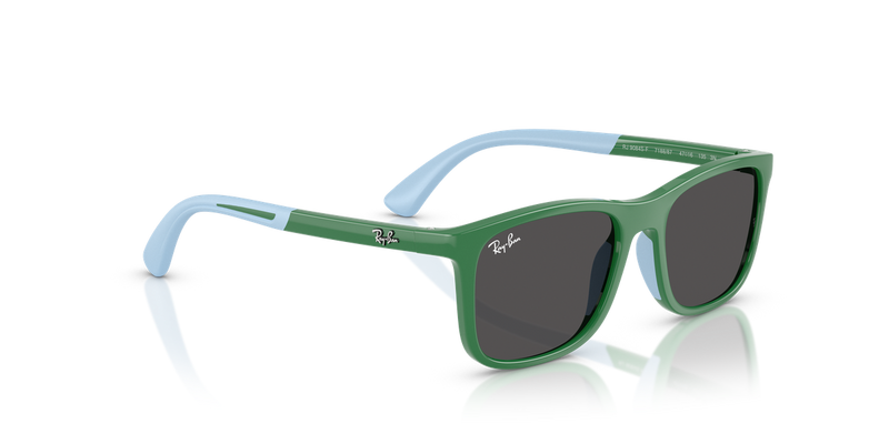 Ray-Ban Junior 0RJ9084SF in Green On Rubber Light Blue - Alternate View