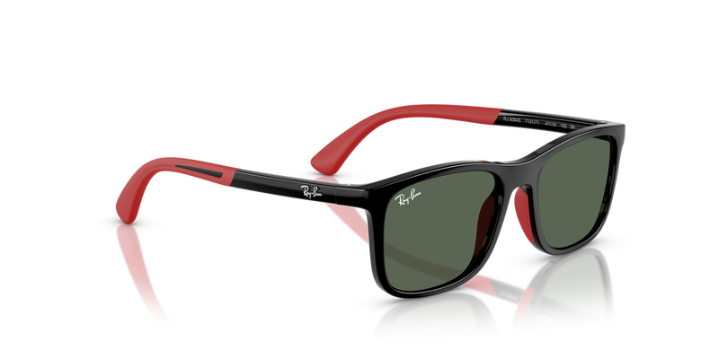 Ray-Ban Junior 0RJ9084S in Black On Rubber Red - Alternate View