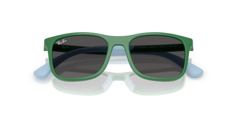 Ray-Ban Junior 0RJ9084S in Green On Rubber Light Blue - Alternate View