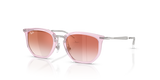 Transparent Pink / Clear Gradient Red Mirror Red (7221V0)