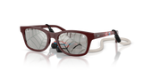 Dark Red / Grey Tampo Triangles Silver (7232AI)