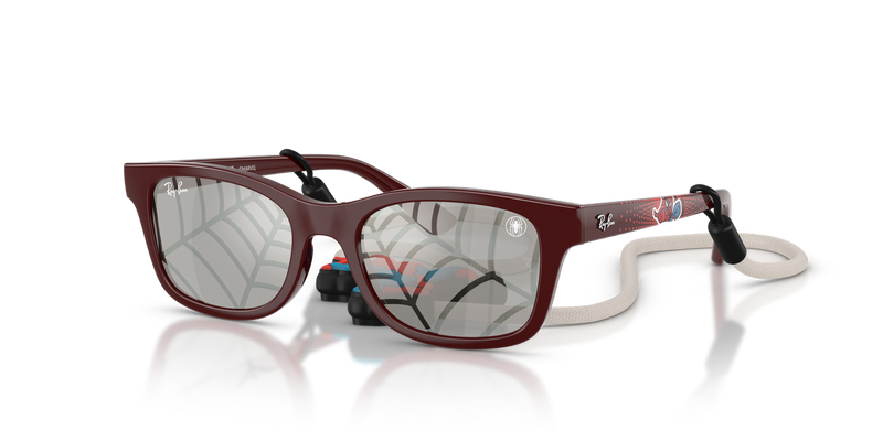 Ray-Ban Junior RJ9086SF in Dark Red - Alternate View
