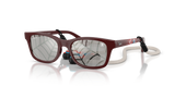 Dark Red / Grey Tampo Triangles Silver (7232AI)