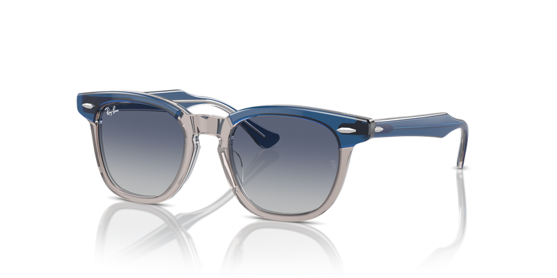 Ray-Ban Junior 0RJ9098SF in Top Dark Blue & Brown & Light Grey - Alternate View