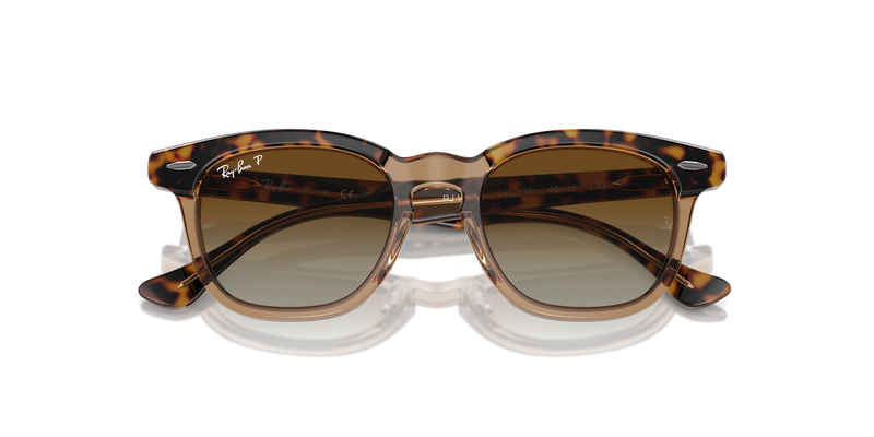 Ray-Ban Junior 0RJ9098S in Havana On Transparent - Side View