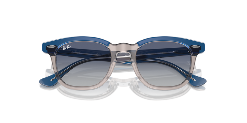 Ray-Ban Junior 0RJ9098S in Top Dark Blue & Brown & Light Grey - Alternate View