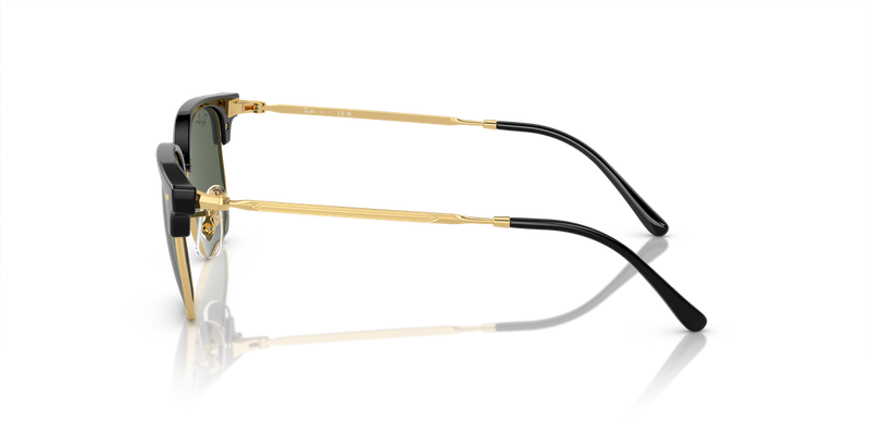 Ray-Ban Junior JUNIOR NEW CLUBMASTER in Black On Gold - Back View