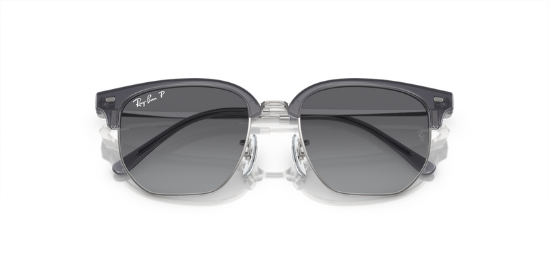 Ray-Ban Junior JUNIOR NEW CLUBMASTER in Opal Blue On Silver - Alternate View