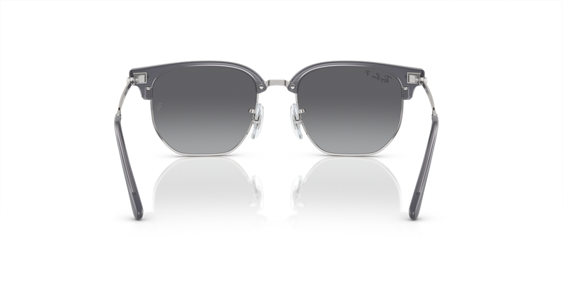 Ray-Ban Junior JUNIOR NEW CLUBMASTER in Opal Blue On Silver - Alternate View