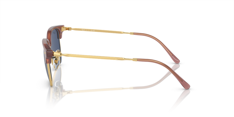 Ray-Ban Junior JUNIOR NEW CLUBMASTER in Opal Pink On Gold - Alternate View