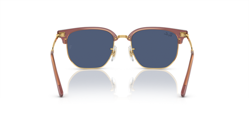 Ray-Ban Junior JUNIOR NEW CLUBMASTER in Opal Pink On Gold - Alternate View