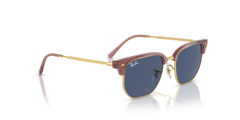 Ray-Ban Junior JUNIOR NEW CLUBMASTER in Opal Pink On Gold - Alternate View