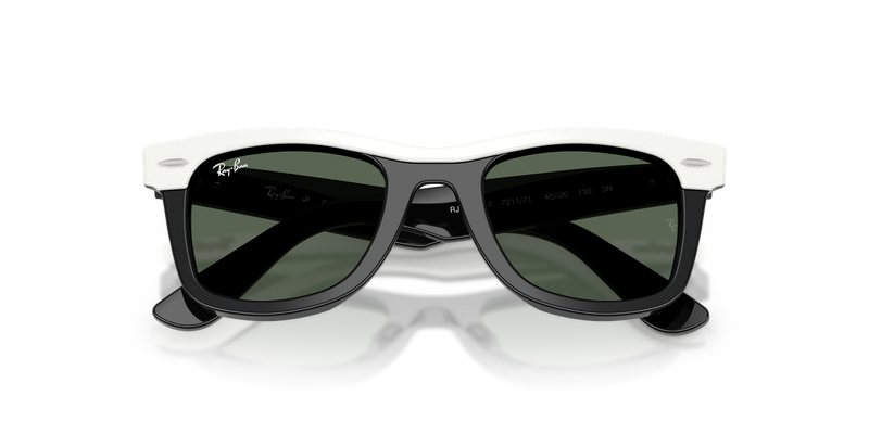 Ray-Ban Junior 0RJ9140SF in White & Black - Side View
