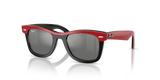 Red & Black / Grey Mirror Silver Gradient (721588)