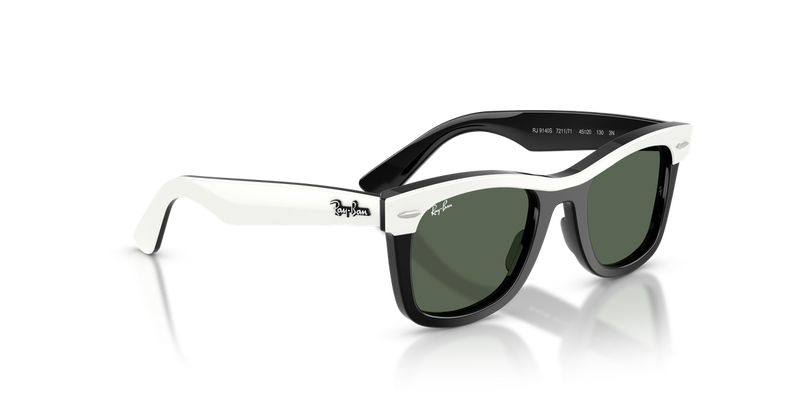 Ray-Ban Junior 0RJ9140S in White & Black - Alternate View