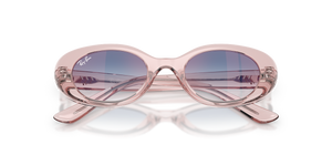 Transparent Pink / Clear Gradient Blue Mirror Red (7218U0)