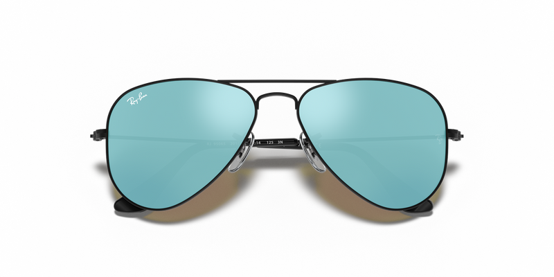 Ray-Ban Junior JUNIOR AVIATOR in Black - Side View