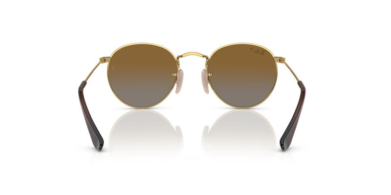 Ray-Ban Junior JUNIOR ROUND in Arista Gold - Temple Detail