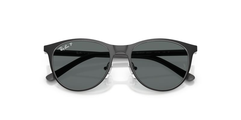 Ray-Ban Junior 0RJ9552S in Black On Silver - Alternate View