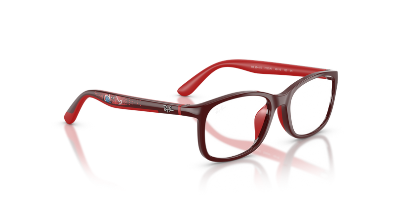 Ray-Ban Junior RJ9644S in Dark Red/Rubber Red - Alternate View