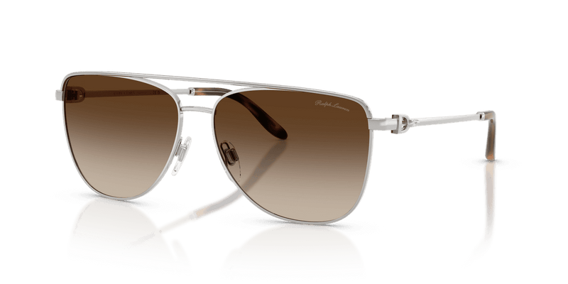 Ralph Lauren RL7096 in Shiny Silver / Gradient Brown (900113) - Front View