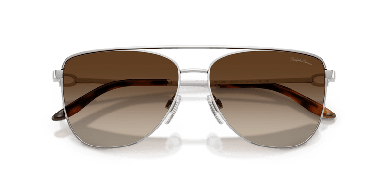 Ralph Lauren RL7096 in Shiny Silver / Gradient Brown (900113) - Side View