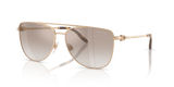 Semishiny Antique Gold / Gradient Brown Mirror Gold (94876E)