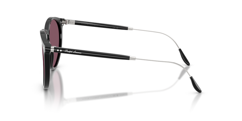 Ralph Lauren RL8181P in Shiny Black / Solid Purple (50011A) - Temple Detail