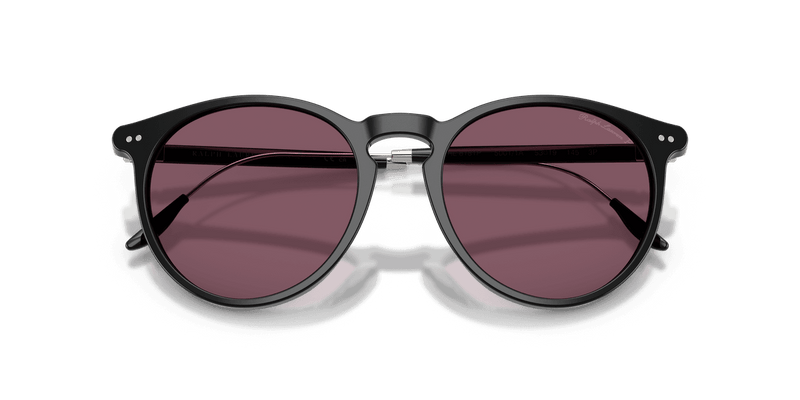 Ralph Lauren RL8181P in Shiny Black / Solid Purple (50011A) - Side View