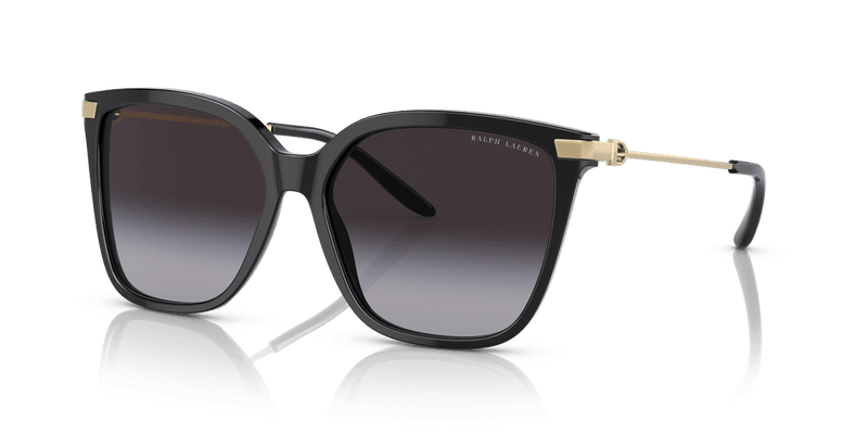 Ralph Lauren THE JACQUIE in Shiny Black / Gradient Grey (50018G) - Alternate View